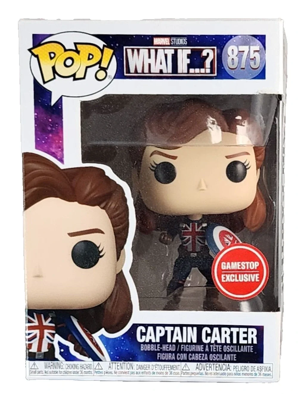 Funko Pop! Marvel - What If…? - Captain Carter #875 - Gamestop Exclusive